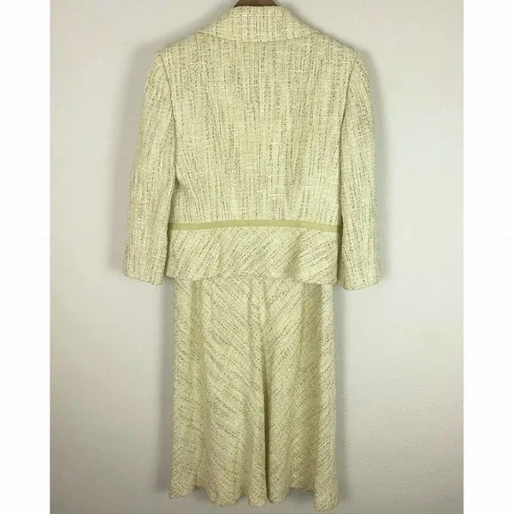 Ann Taylor Boucle Tweed Blazer Dress 2-Piece Suit - Picture 3 of 14